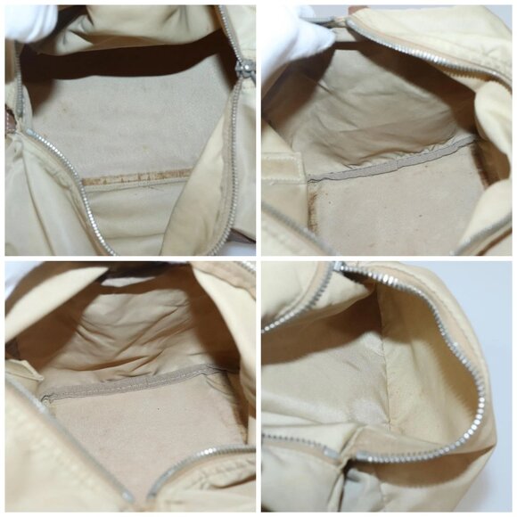 PRADA Shoulder Bag Nylon Beige Auth MX184 - Picture 15 of 16